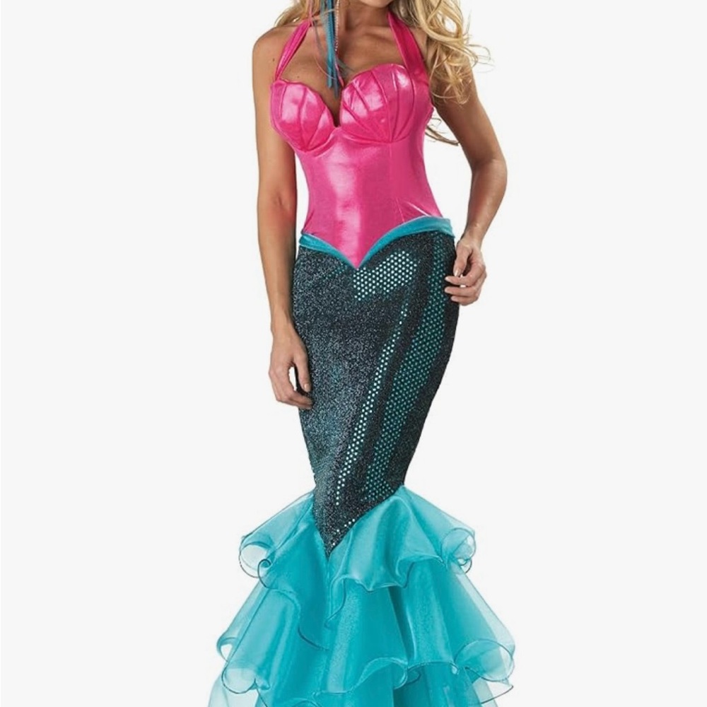Pink and Blue Mermaid Costume
